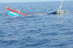 Gió lốc khiến tàu cá chìm ở Hoàng Sa, 4 ngư dân may mắn thoát chết