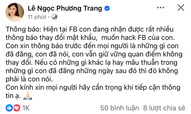 Em gái Angela Phương Trinh bị hacker tấn công, khẳng định 1 điều liên quan đến chị ruột-1