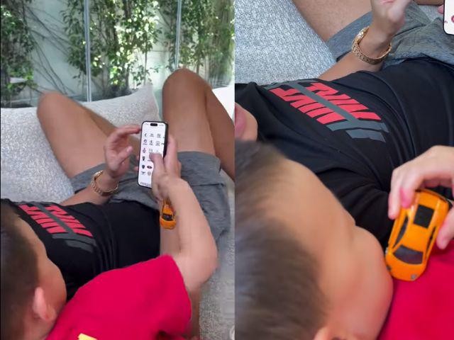 Leon nhà Hồ Ngọc Hà mới 3 tuổi đã chất chơi: Mê siêu xe chục tỷ, biết mặc quần dài để đi tán gái-1