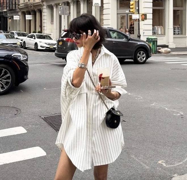 Cách đơn giản biến chiếc áo sơ mi thanh lịch trở nên quyến rũ-3