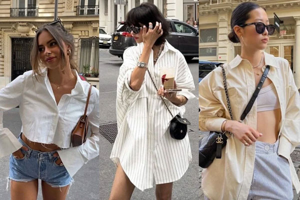 Công thức phối đồ với áo sơ mi voan mỏng cho ngày hè-6