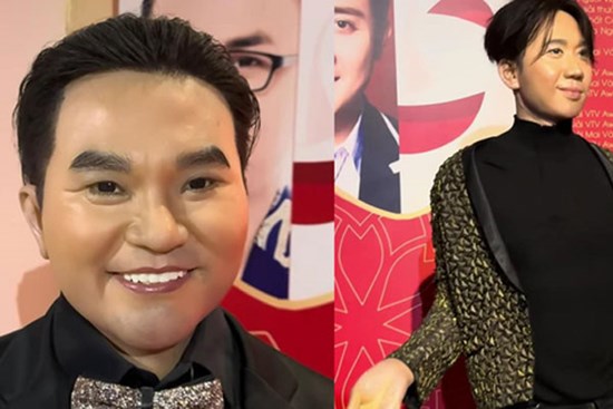 Đại Nghĩa hoang mang trước tượng sáp của mình, netizen bình luận cực hài về tượng của Trấn Thành