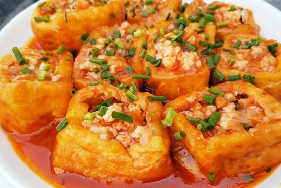 Cách làm đậu phụ nhồi thịt, ăn là ghiền