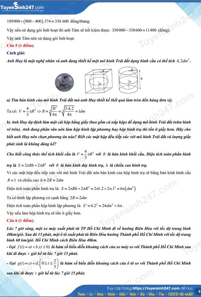 Dưới đây là gợi ý đáp án đề thi môn Toán vào 10 năm 2024 TP.HCM.-6