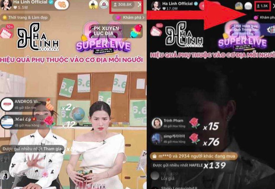 Võ Hà Linh gặp sự cố khi livestream, hút 300 nghìn người xem cùng lúc-1
