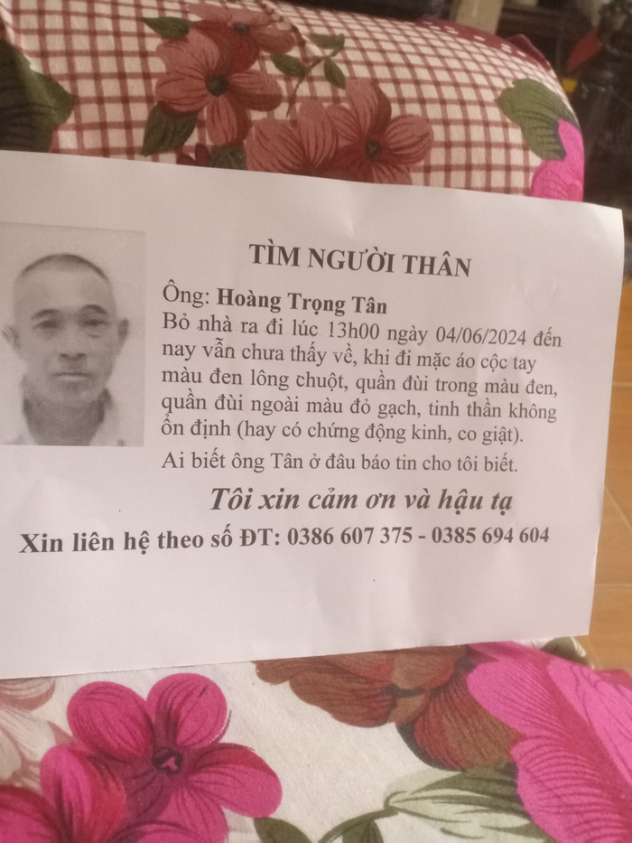Gia đình khẩn tìm người đàn ông 56 tuổi ở Hà Nội đi lạc nhiều ngày chưa về nhà-2