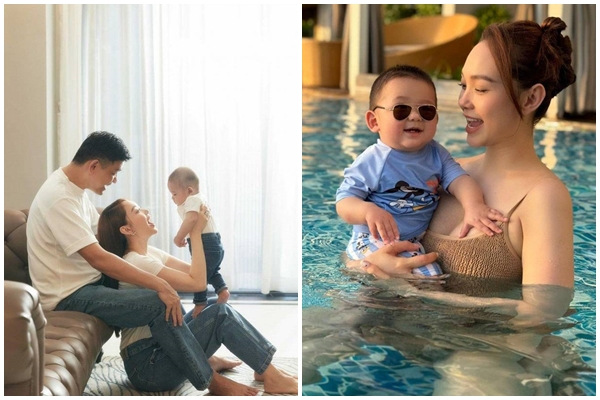 Con trai Cường Đôla mới sinh nhật 1 tuổi đã muốn có thêm em, phản ứng của Đàm Thu Trang gây chú ý-14