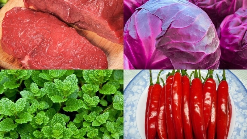 Cách làm gỏi bắp bò cải tím thanh mát cho mùa hè-1