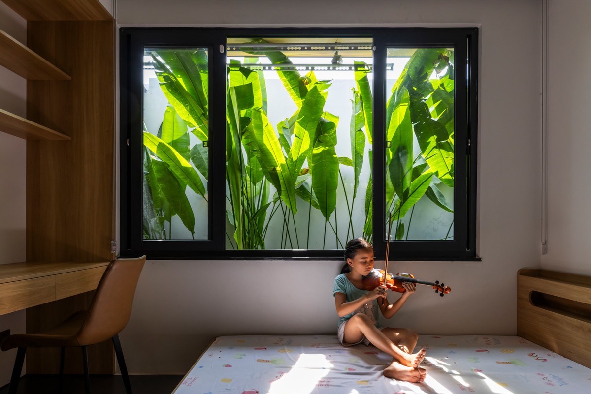 Ấn tượng nhà mái dốc hai lớp đẹp như tranh vẽ-5