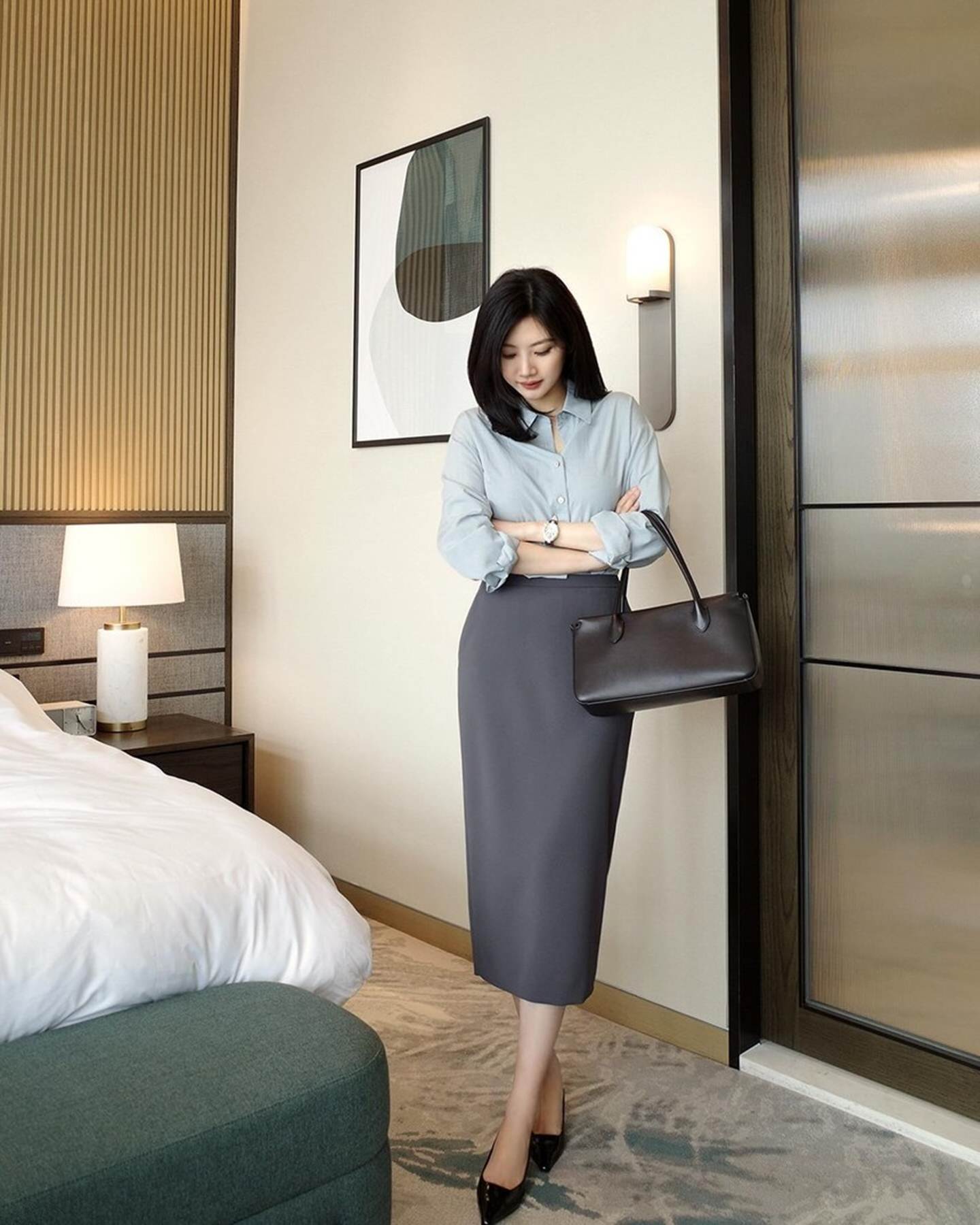 10 cách phối chân váy bút chì trẻ trung, tôn dáng dành cho nàng công sở-5