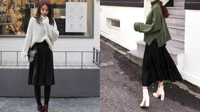 Cách mặc chân váy đen dành cho người thích phong cách tối giản-4