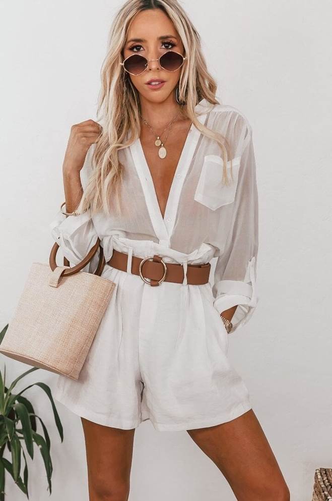 Công thức phối đồ với áo sơ mi voan mỏng cho ngày hè-4