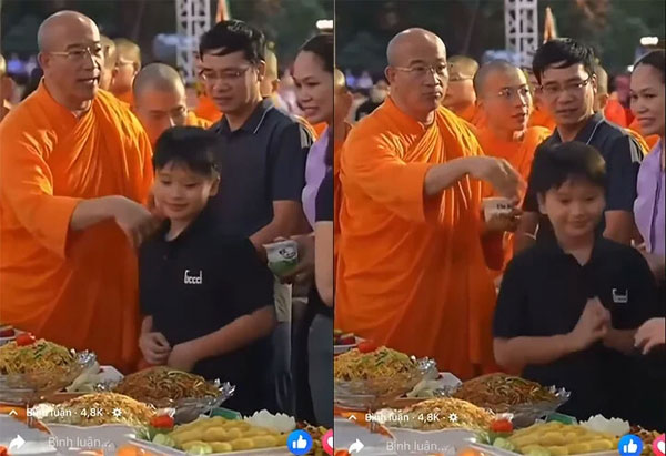 Xôn xao clip phẩy tay, không phát quà cho trẻ em, Trụ trì chùa Ba Vàng nói gì?-1