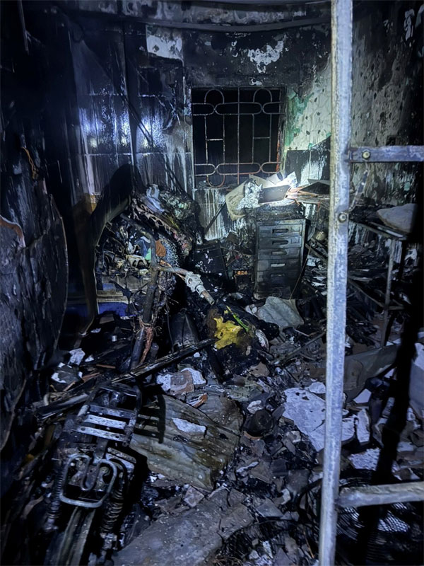 Hỏa hoạn làm 3 người chết ở Bắc Giang, lửa bùng phát từ nơi để xe đạp điện-1