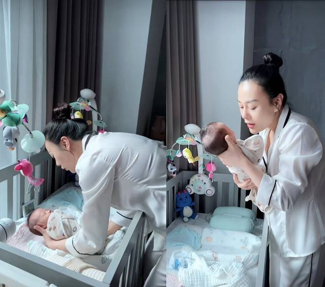 Cặp song sinh vừa đầy tháng, Phương Oanh đã giảm gần 20kg, da dẻ căng mịn như thời còn son-4