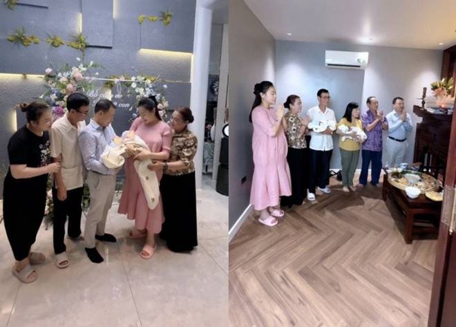 Cặp song sinh vừa đầy tháng, Phương Oanh đã giảm gần 20kg, da dẻ căng mịn như thời còn son-9