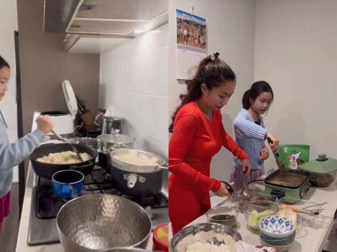 Con gái Ốc Thanh Vân gom ve chai ở Úc, đảm đang phụ mẹ việc nhà-2