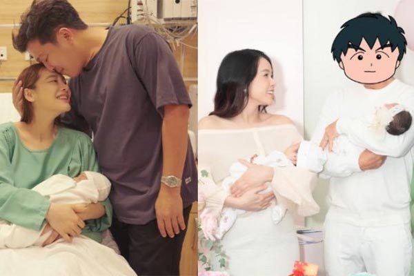 Nhã Phương để lộ diện mạo của quý tử khi đăng clip Trường Giang chơi đùa với con-3