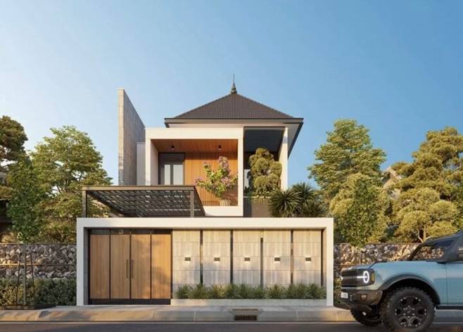 5 mẫu biệt thự mini đẹp giá 1 tỷ xây trọn gói-1