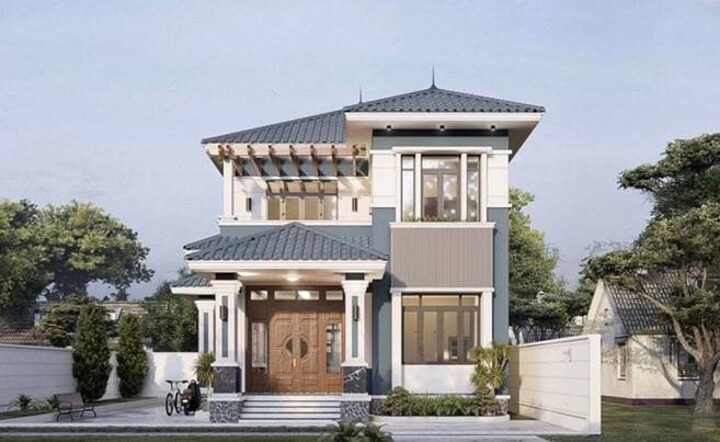 5 mẫu biệt thự mini đẹp giá 1 tỷ xây trọn gói-2