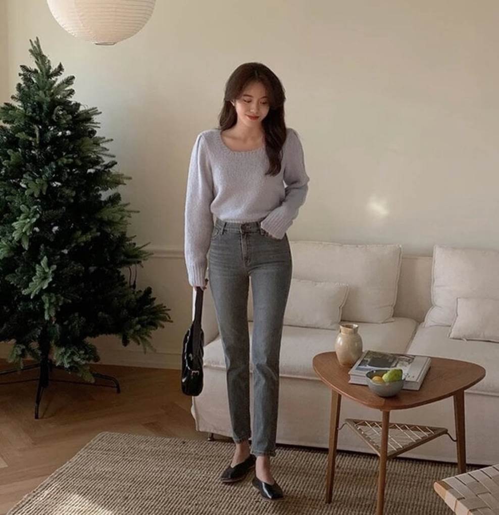 Kiểu trang phục phối cùng giày bệt giúp bạn trông cao hơn-1