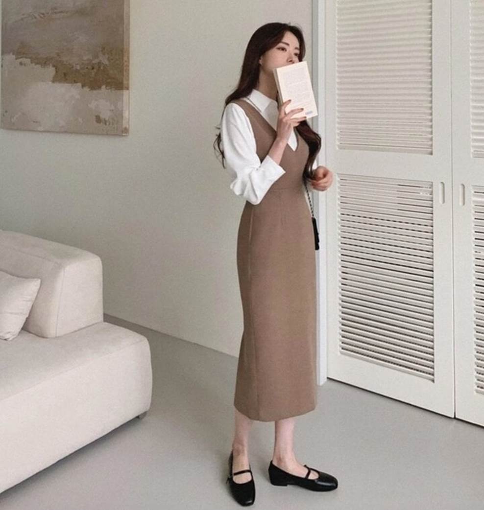 Kiểu trang phục phối cùng giày bệt giúp bạn trông cao hơn-2