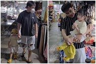 Lê Dương Bảo Lâm lo con gái 'tránh bố', không ngại dắt con đi khắp chợ Long Thành tìm mua quần nhỏ