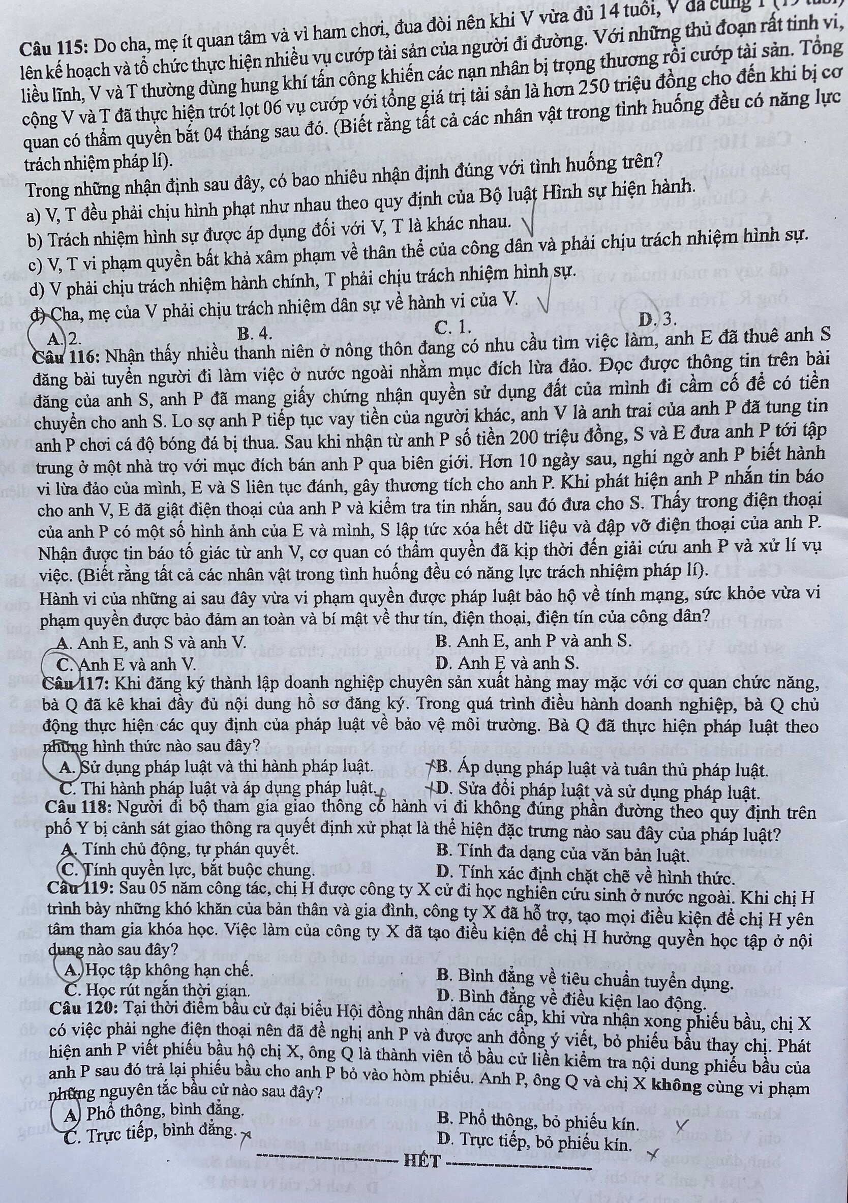Đề Giáo dục công dân thi tốt nghiệp THPT 2024-4