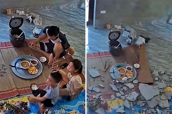 Tường lớp học bất ngờ đổ sụp, nhiều học sinh ngã xuống đất-2