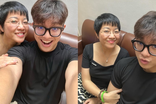 MC Thảo Vân rơm rớm nước mắt khi được con trai tặng quà-1