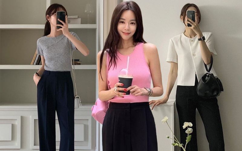 5 bộ đôi màu sắc giúp bạn ghi điểm thanh lịch, trẻ trung khi diện quần âu đen-1