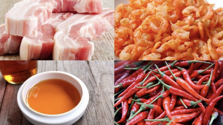 Cách làm kho quẹt tôm khô tóp mỡ đơn giản-1