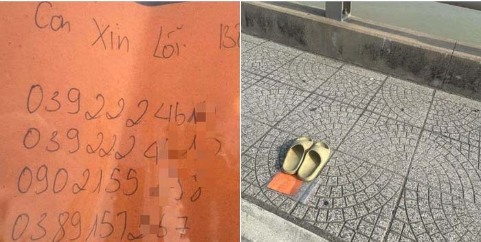 Hà Nội: Phát hiện đôi dép và tờ giấy ghi nội dung xin lỗi bố mẹ để trên cầu, nghi vấn người tự tử-2