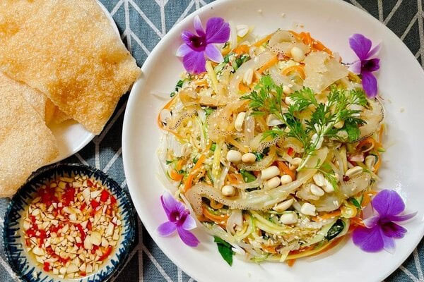 Cách làm món nộm sứa xoài xanh đơn giản-2