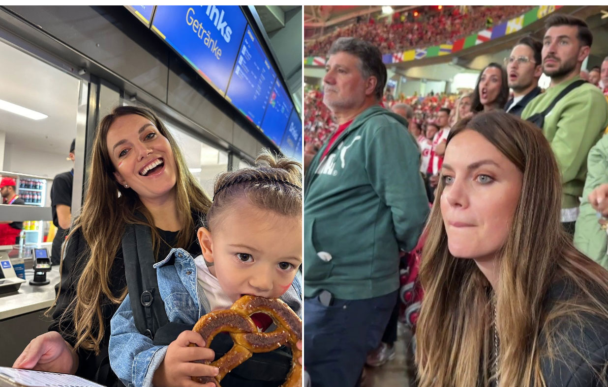 Nhan sắc vợ người hùng ghi cú đúp giúp Thổ Nhĩ Kỳ vào tứ kết Euro-2