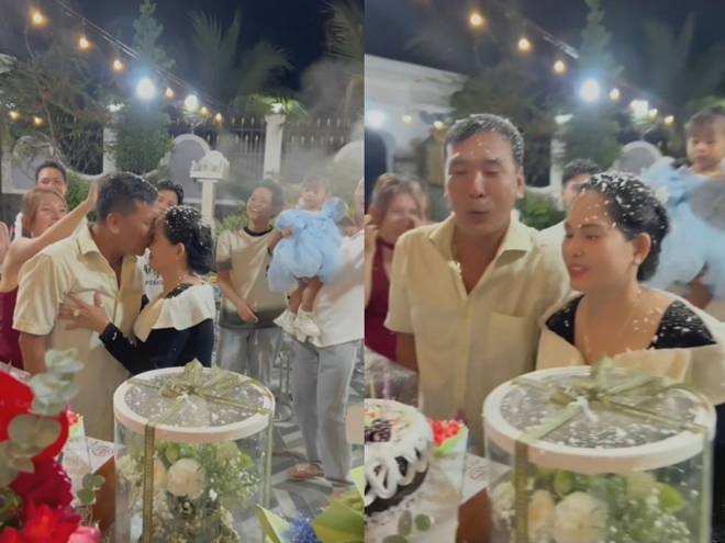 Thanh Đoàn làm sinh nhật cho ba mẹ tại biệt thự tiền tỷ, rể quý Hà Trí Quang chăm chút từng chiếc ghế-6