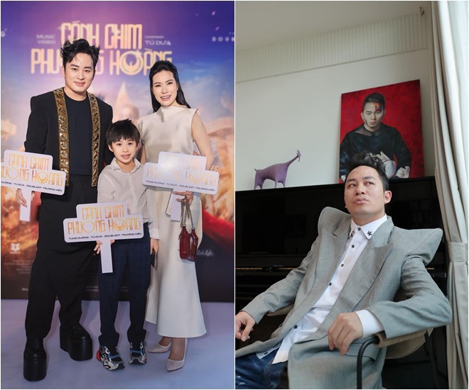 Tùng Dương sống cùng vợ hơn tuổi và con trai trong căn nhà tao nhã, bước vào thấy ngay thứ tài sản này-1