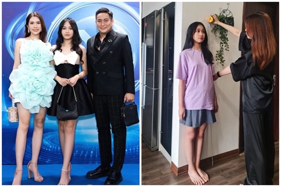 Con gái Minh Tiệp 13 tuổi nhan sắc cực phẩm, đôi chân dài như kiếm Nhật nhờ bí quyết “quả trứng”