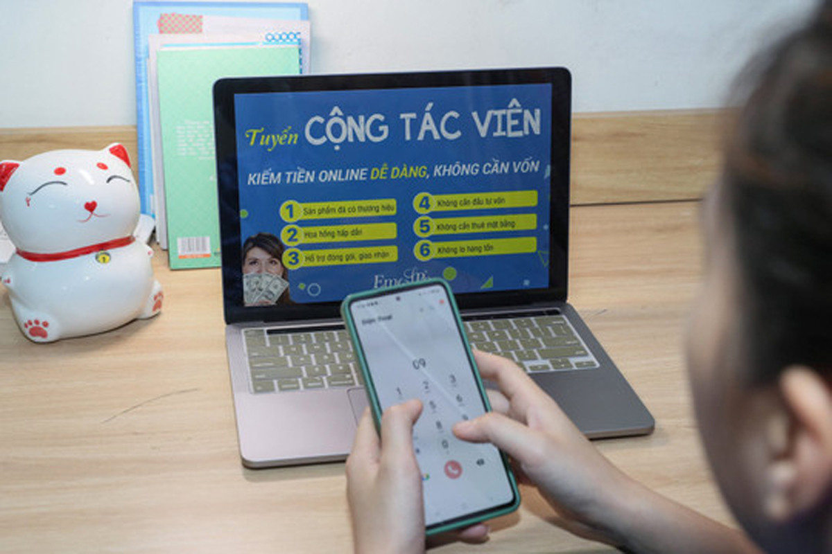 Người phụ nữ làm cộng tác viên online bị lừa gần 1 tỷ đồng-1