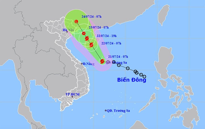 Biển Đông đón cơn bão số 2 trong năm, hướng về phía Bắc vịnh Bắc Bộ-1