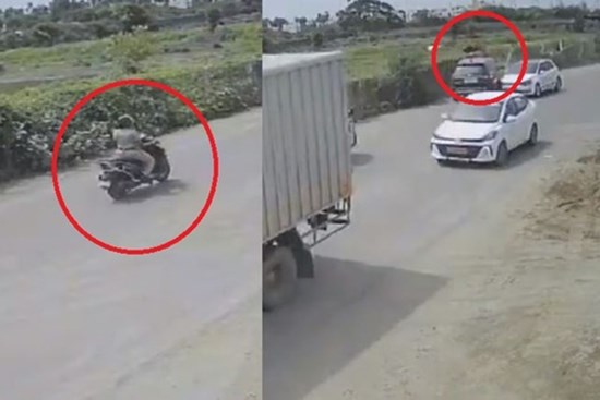 Tài xế ô tô tông văng nữ cảnh sát rồi bỏ trốn khỏi hiện trường