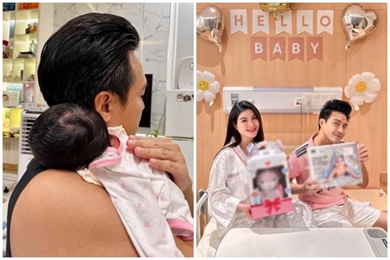 8 năm ròng rã “tìm con”, Thanh Duy U40 lên chức bố bỉm sữa, khéo phụ vợ Kha Ly chăm ái nữ
