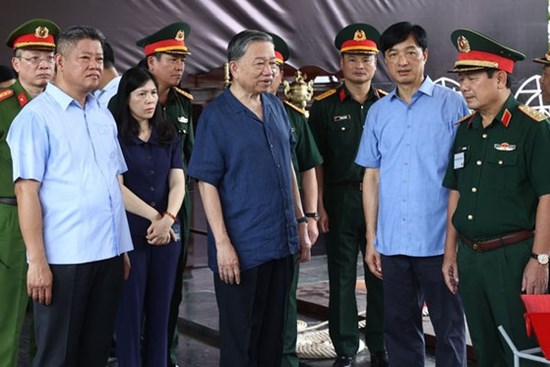 Chủ tịch nước Tô Lâm kiểm tra công tác chuẩn bị Lễ tang Tổng Bí thư Nguyễn Phú Trọng
