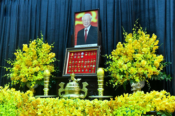 Lễ thượng cờ rủ Quốc tang Tổng Bí thư Nguyễn Phú Trọng-13