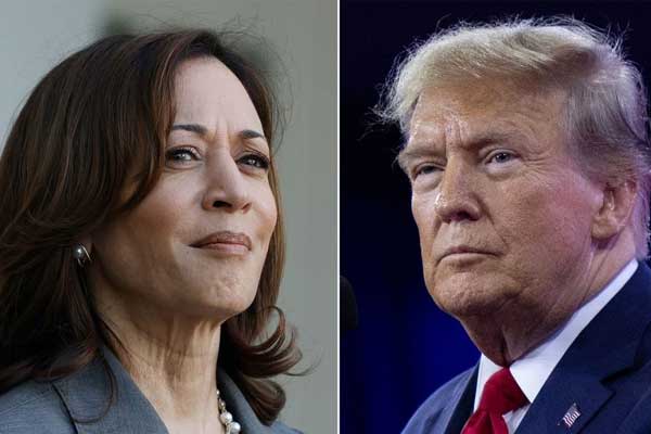 Ông Trump và bà Harris bày tỏ quan điểm trái ngược tại sự kiện vận động-1