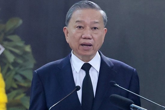 Chủ tịch nước Tô Lâm đọc điếu văn truy điệu Tổng Bí thư Nguyễn Phú Trọng