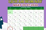 Lịch âm 30/7 - Âm lịch hôm nay 30/7 chính xác nhất - lịch vạn niên 30/7/2024-2