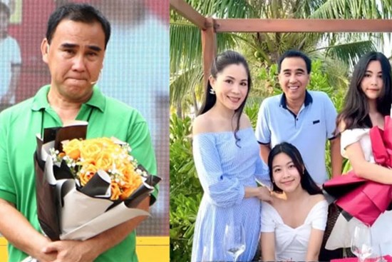 Đón sinh nhật xa nhà, MC Quyền Linh bật khóc với lời nhắn nhủ của con gái