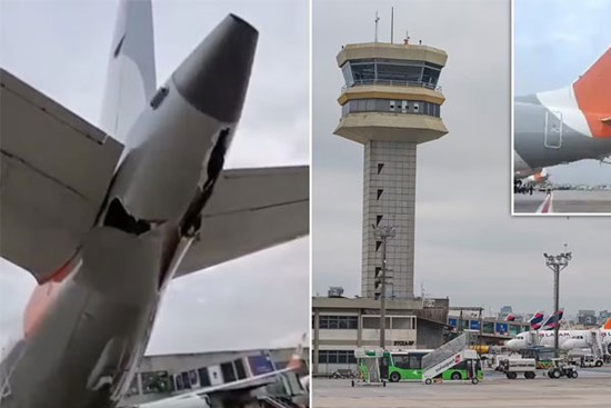 Hai máy bay chở đầy hành khách đâm nhau tại sân bay