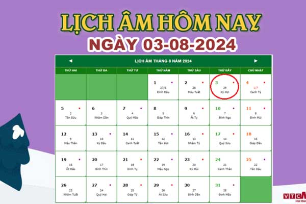 Lịch âm 3/8 - Âm lịch hôm nay 3/8 chính xác nhất - lịch vạn niên 3/8/2024-1